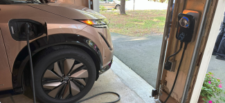 Electric Vehicle charging in garage