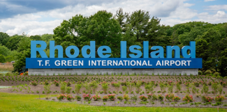 RI TF Green International Airport Highway Sign