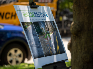 Rhode Restore sign